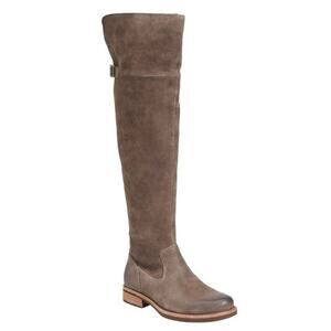 Kork-Ease Addison Over the Knee Campus Suede Riding Boot Taupe 6 NEW!